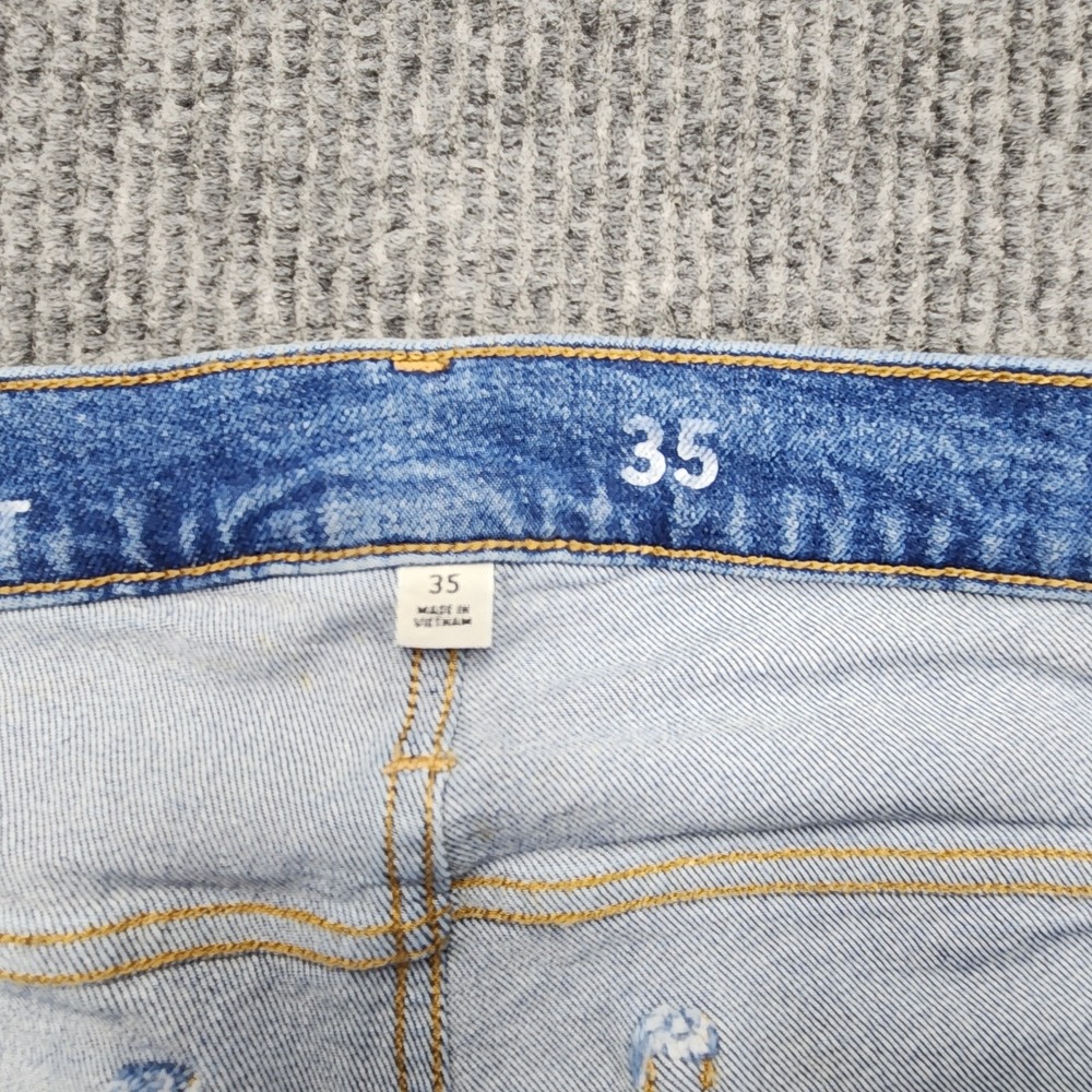 J.Crew Classic Straight Jeans Womens 35x30 Blue Medium Wash Stretch Denim Pants - Picture 3 of 11